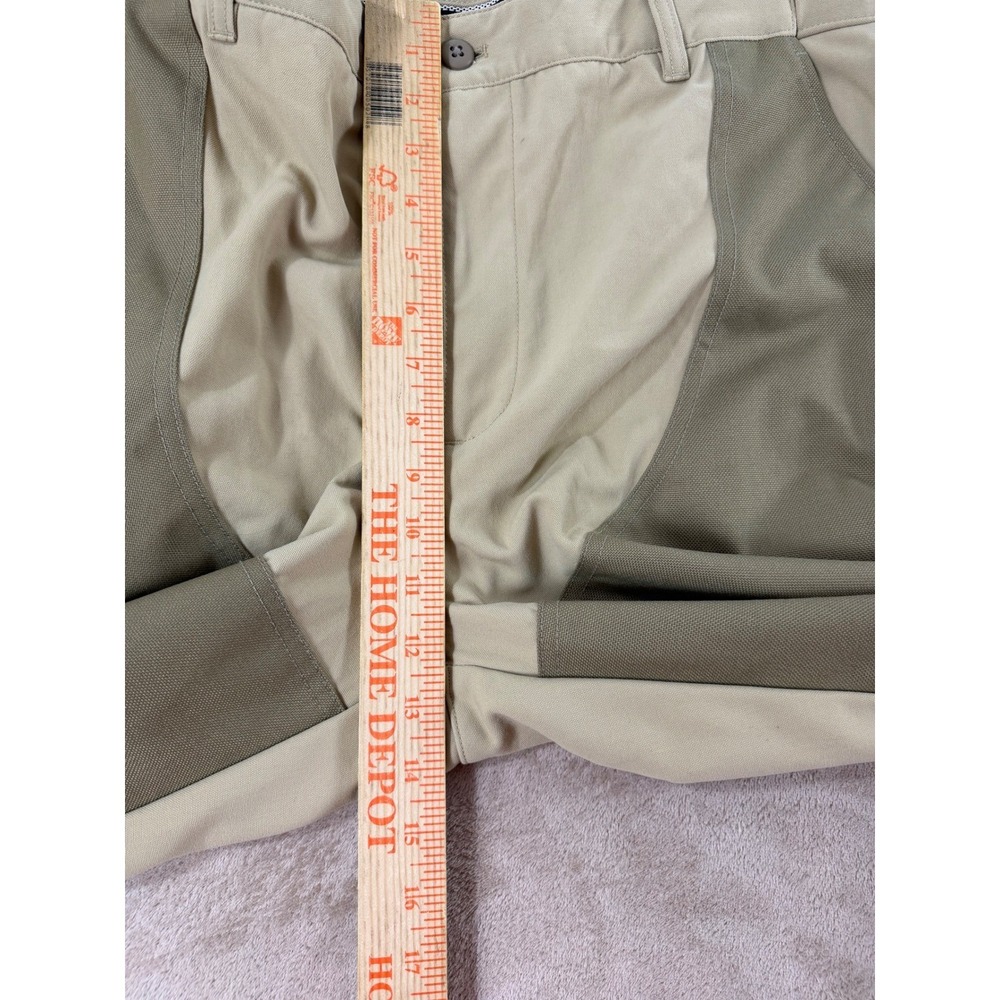 Vintage L.L.Bean Upland Canvas pant size M Khaki Olive Color Block Outdoors EUC - Picture 7 of 9